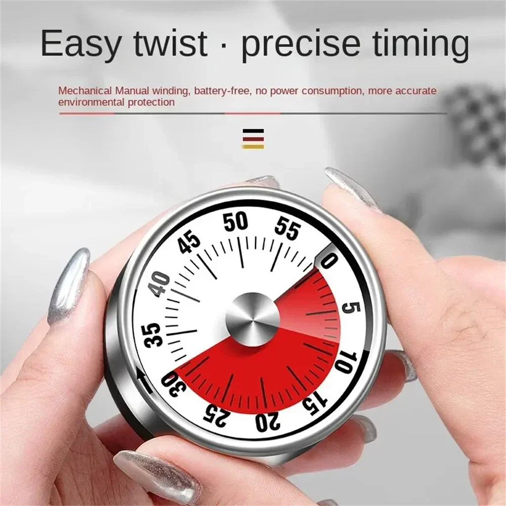 Visual Timer Mechanical Countdown Timers Kitchen Classroom Baking Clock for Teaching Meeting Cookin Working visual timer 1pc