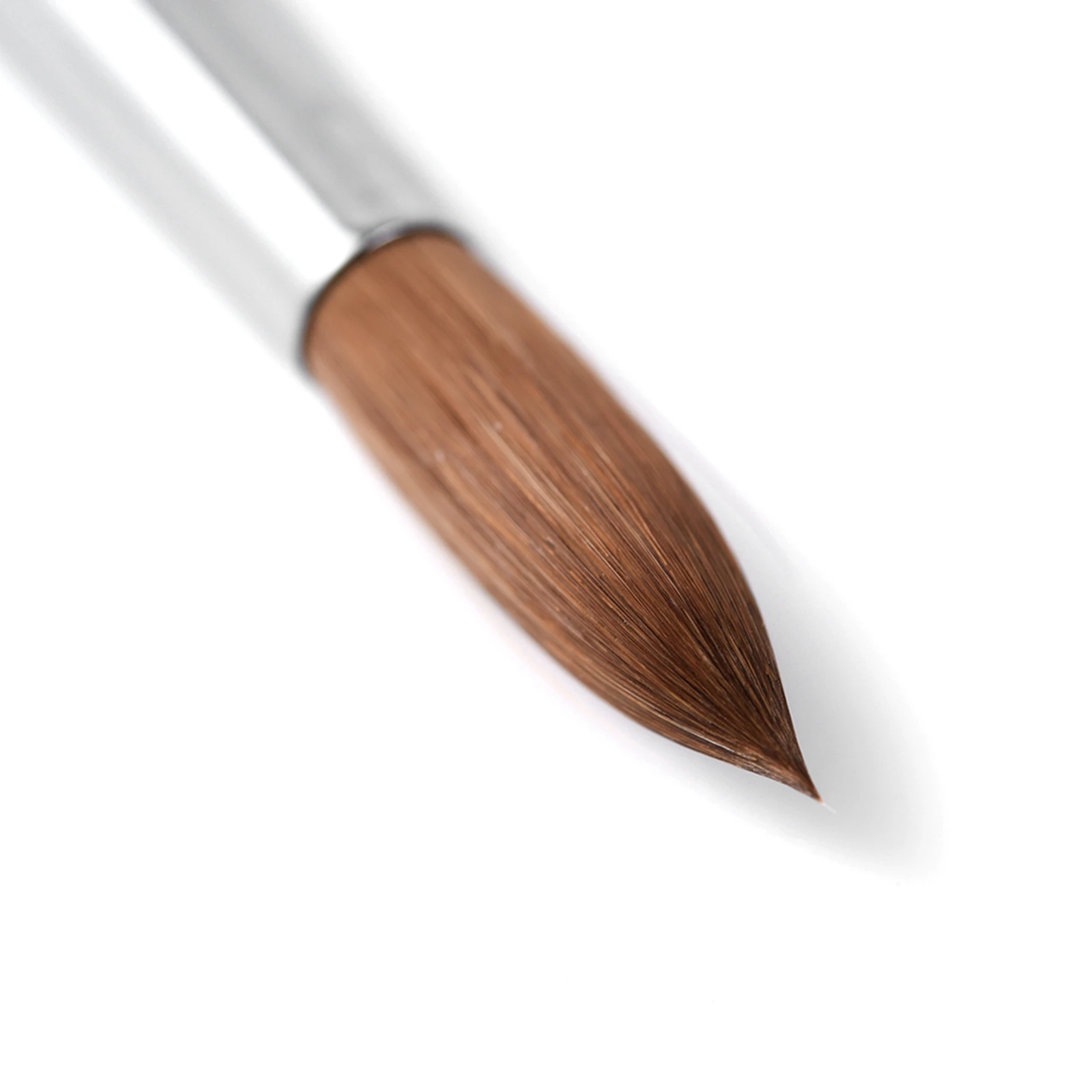 KADS 1Pc Kolinsky Sable Acrylic Nail Art Brush Red Wood Round Shaped Handle Nail Gel Carving Pen Brush DIY Acrylic Powder Design 5