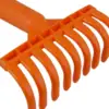 Small Yard Leaf Rake Lightweight 9 Tines Garden Rake Ergonomic Rake for Lawn 5