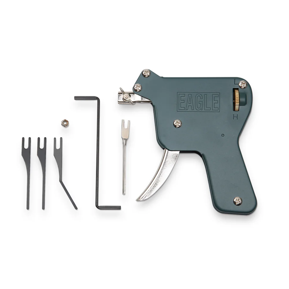 

EAGLE Manual Pick Gun（upwards downwards）for Padlock Open Tools Set Stainless Steel Locksmith Supplies Hardware Repair Tool Easy