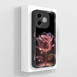 Pretty Flower Shockproof Silicone Phone Case with Camera Protection for Honor 500 Smart 5G (TYB977)