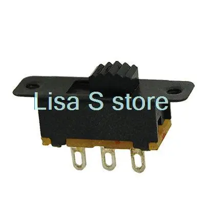 10Pcs 5mm 7mm 높이 손잡이 3 핀 2 위치 1P2T SPDT 패널 슬라이드 스위치 0.5A 50V DC SS12F25-G5
