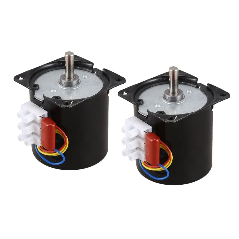 

2X Synchronous Motor 15RPM 60KTYZ 220V 14W Permanent Magnet Synchronous Gear Motor Small Motor Retail