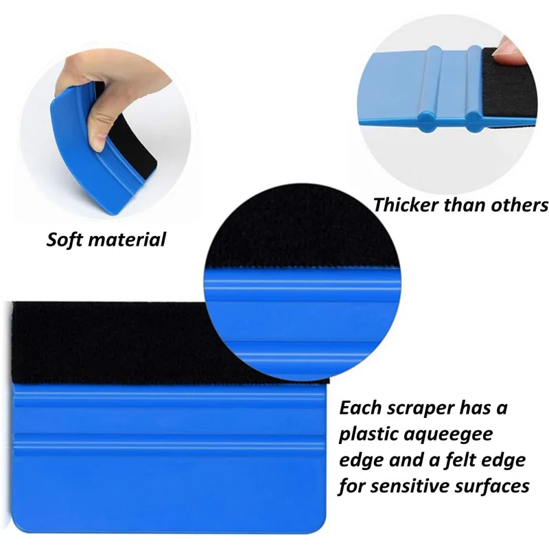 Car Wrapping Tools Automotive Film Tools 9Pcs Car Glass Window Tint Film Installation Tools Kit with Air Release Tool Pen Felt Squeegee Vinyl Knife Vinyl Wrap Gloves car wrapping tools,automotive film tools