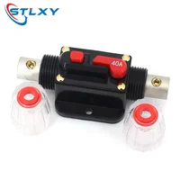 Disjoncteur réinitialisable 100A 80A 60A 50A 40A 30A 20A 12V / 24V / 48V DC, assurance réinitialisable pour connecteur solaire photovoltaïque 3