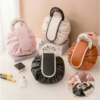 Girls Drawstring Cosmetic Bag Travel Makeup Storage Bag Organizer Portable Toiletry MakeUp Pouch Large Capacity Beauty Case 2
