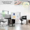Clamp-on 60 x 24 inch Privacy Panel, Sound Absorbing Cubicle Desk Divider, Acoustic Partition, Gray, PP-1-V060G 6