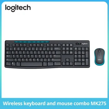Logitech MK275 Wireless Keyboard and Mouse Set Office Wireless Mouse and Keyboard Set Computer Full Size Keyboard with Wireless