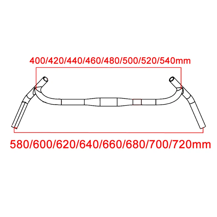 Zniino-カーボンファイバーMTBハンドルバー,新しい2022,大きなフレア