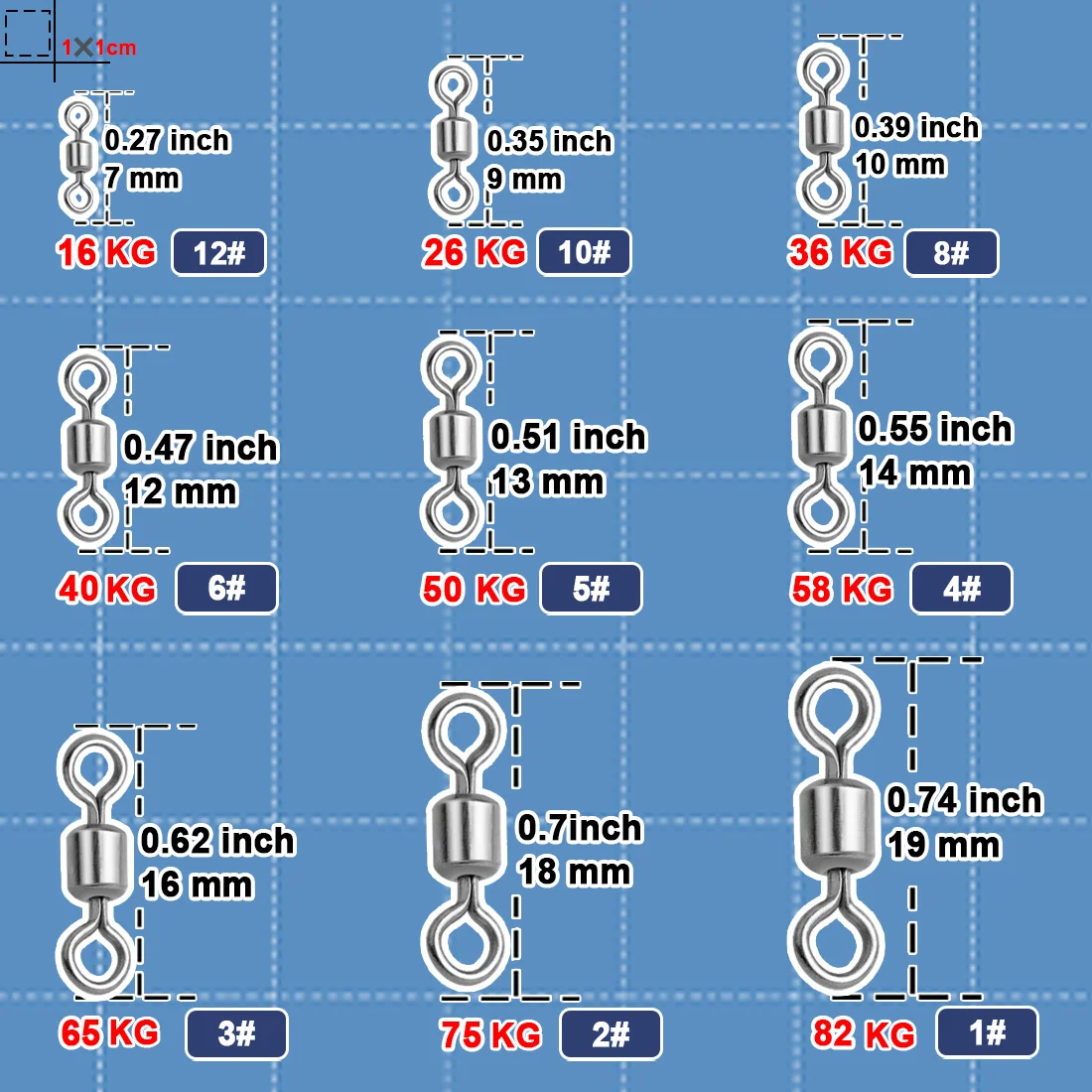 Stainless Steel Fishing Swivels 2