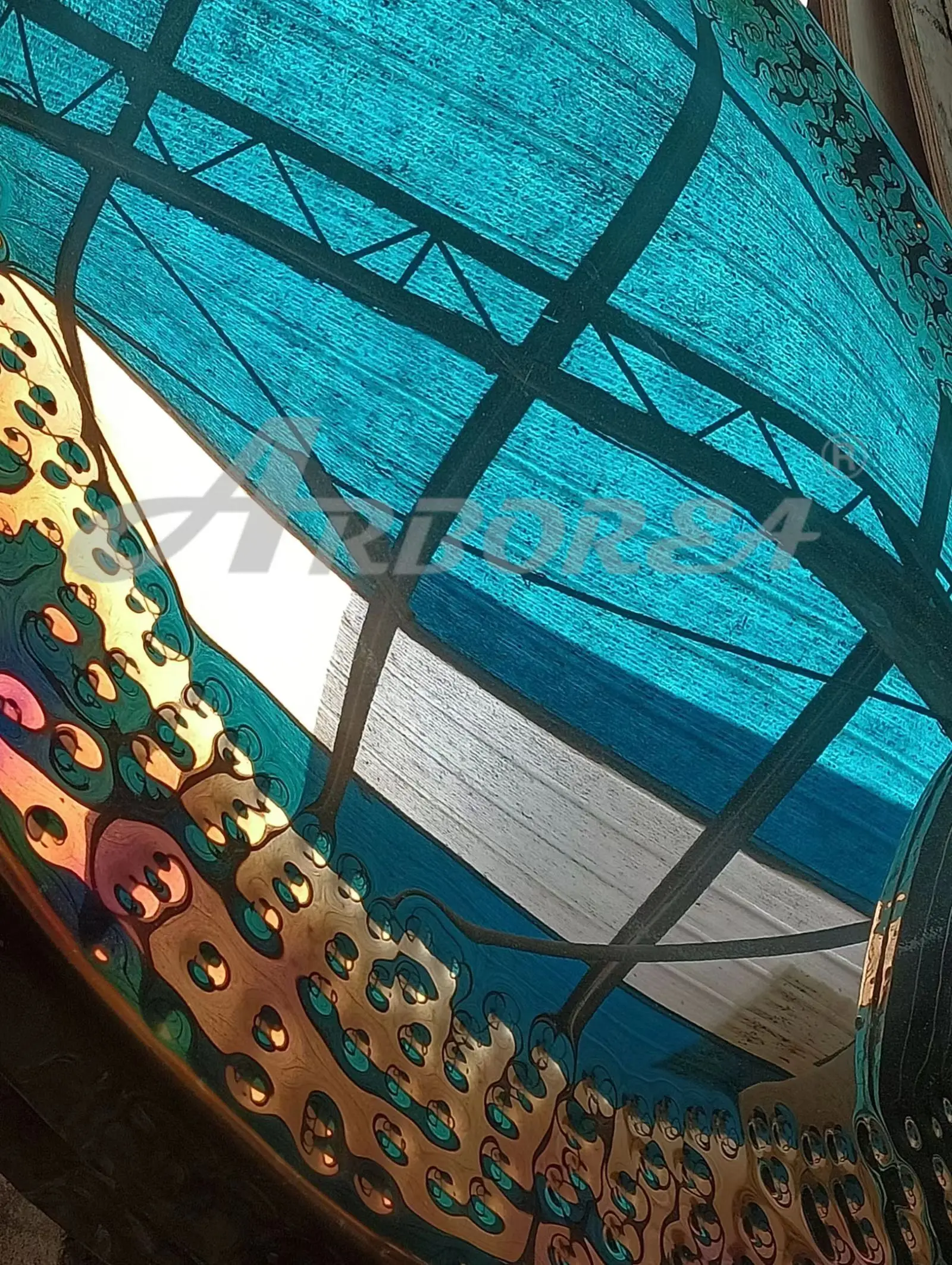 32 inch 80cm mirror gong for sound healing therapy
