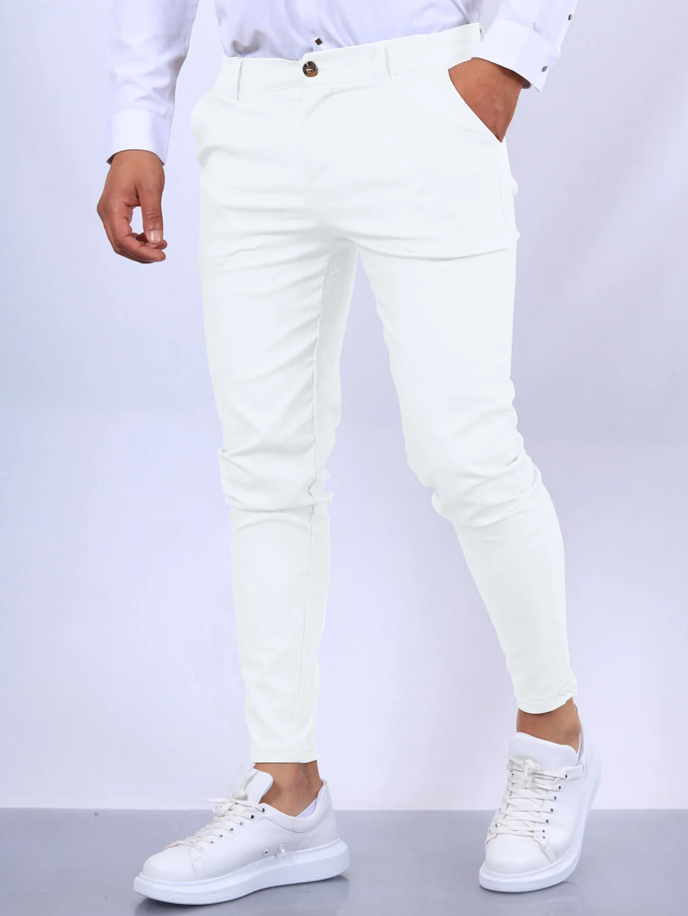 Men's Pants Europe and the United States England Wind Calf Pants Four Seasons Casual Formal Pant fashionable wide leg pants,wide leg pants,fashion pants