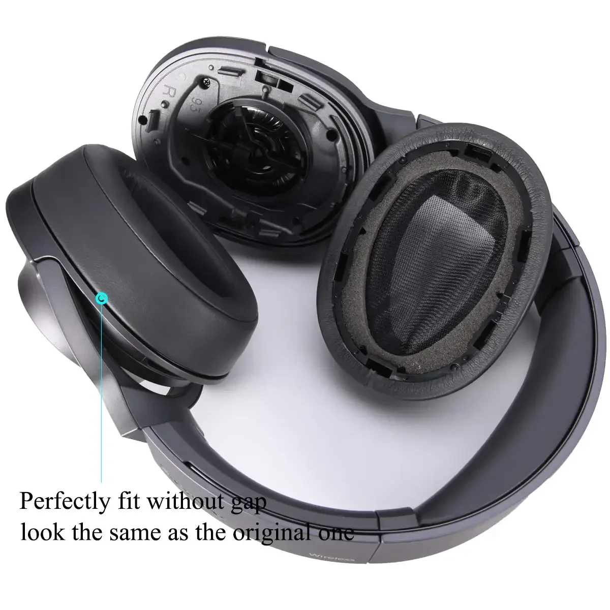  MDR-100ABN WH-H900N 헤드폰, 이어패드  헤드셋 수리 부품용 교체용 이어 패드 쿠션 이어패드