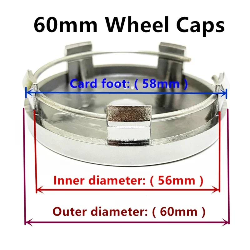 4pcs 56mm 60mm 68mm 75mm Wheel Center Caps Emblem Rims Hub Cover Badge Accessories A1714000025 For W202 W220 W124 W212 W164