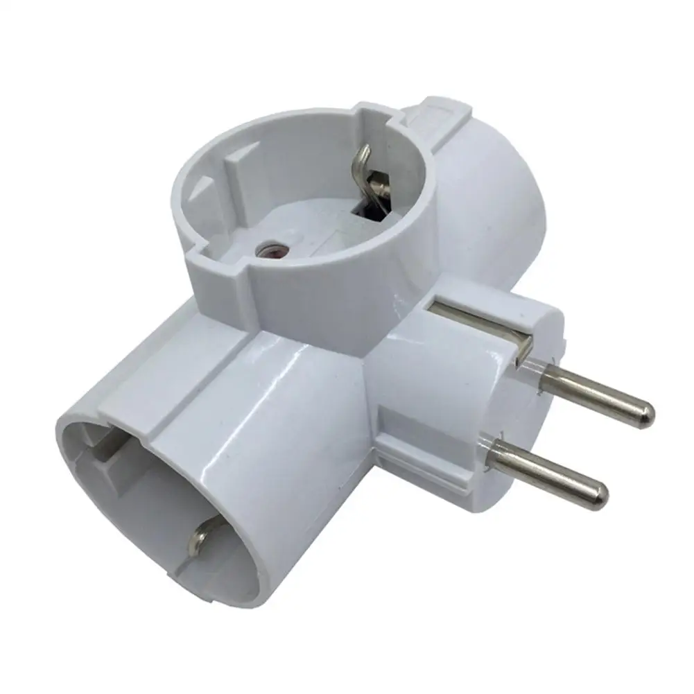 Conversion Plug Plug Conversion Socket Electrical Sockets Universal Socket Adapter Electrical Power Socket Power Socket Adapter Power Plug Adapter European Type 1 TO 3 Way EU Standard Power Adapter Socket 16A Travel Plugs AC 250V