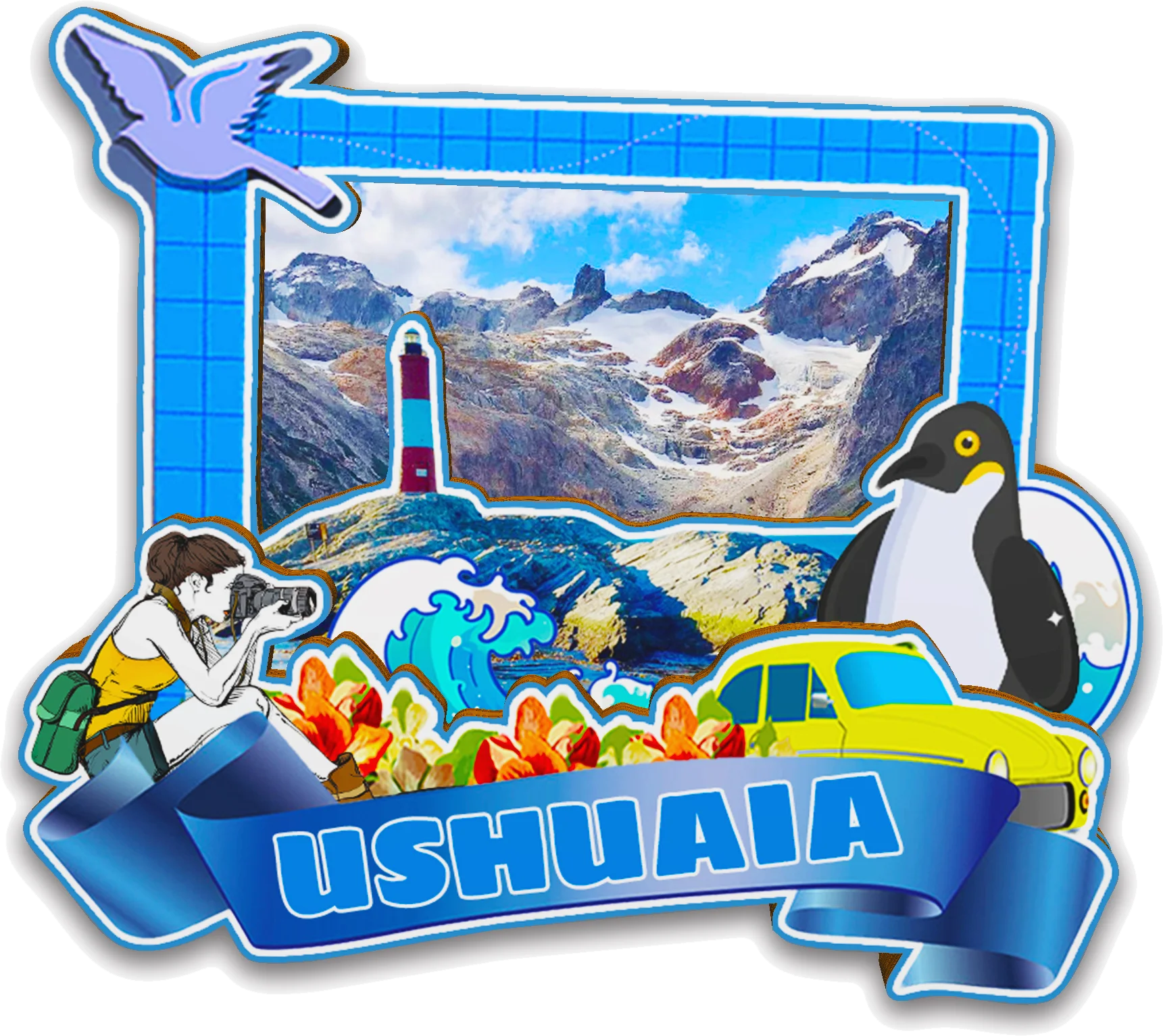 Decorative Magnets for San Carlos De Bariloche El Calafate Ushuaia Puerto Iguazu Salta Mendoza Argentina Travel Souvenirs