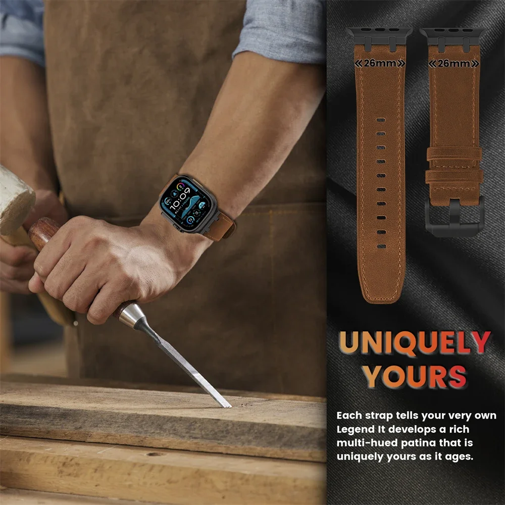 Luxury Leather Strap for Men – Premium Sports Bracelet for Watches
