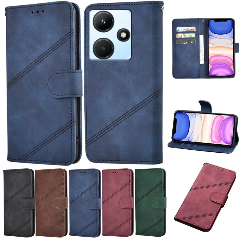 

Case For Infinix Hot 30i NFC Leather Cover Fundas Protective Flip Funda Coque Etui For Infinix Hot 30i 30 i X669 X669C Capa