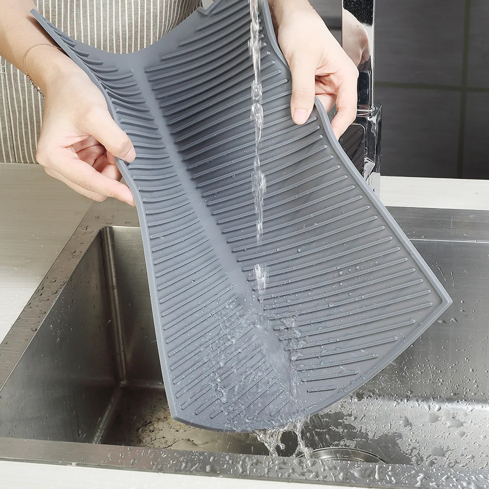 Silicone Dish Drying Mat, Extra Large Drainer Mat, Heat Resistant