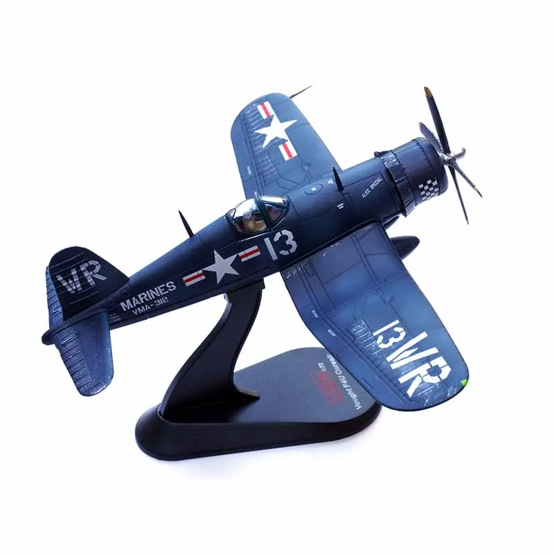 1/72 US  F4U-4 Corsair Fighter Marine Corps WR13 Ace Aircraft Metal Military Plane Diecast Model Toy Children Collection or Gift