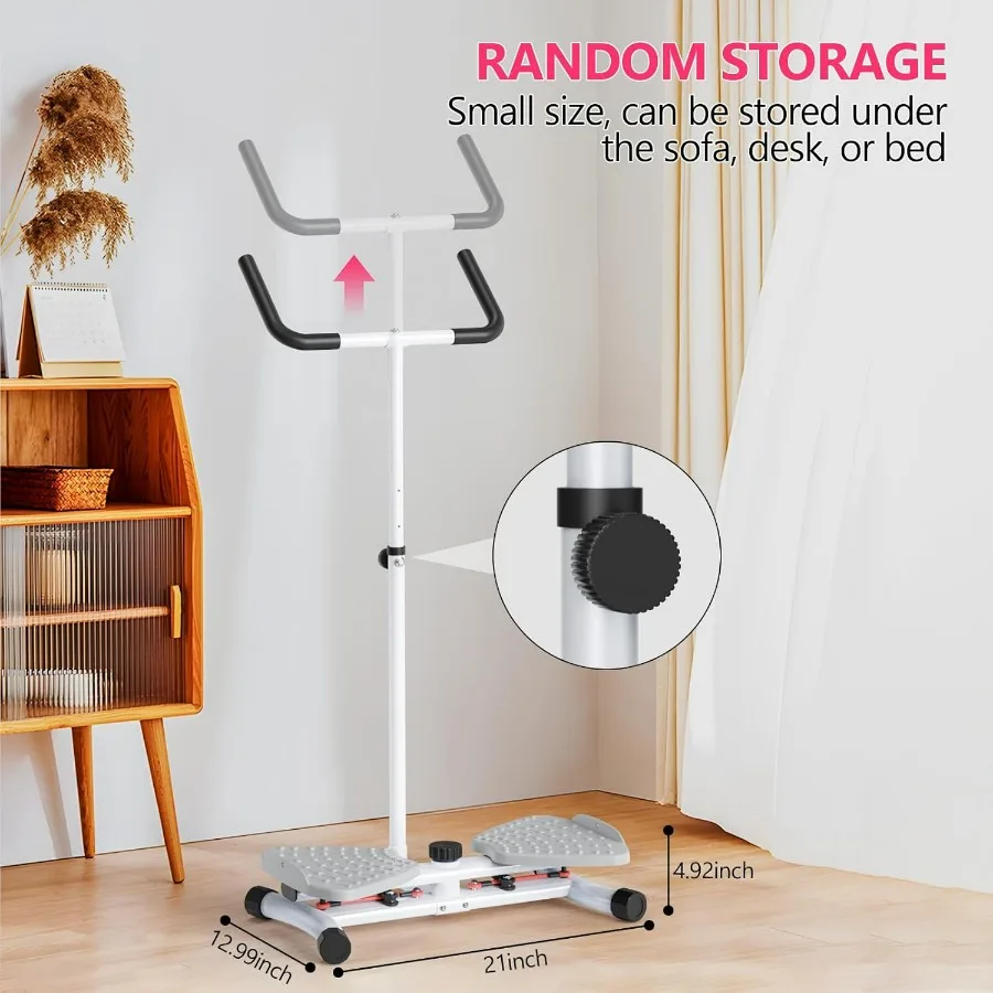 Waist Twisting Machine & Ab Twister Machine - 300 lbs Noiseless Waist Twister Board for Core Exercise, Home Gym Fitness Equipmen