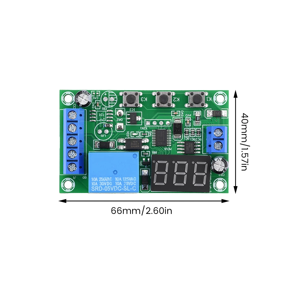 【100%-original】 DC Current Detection Module Relay Digital Display Overcurrent Alarm Switch Controller Motor Stall Protection Control Switches.