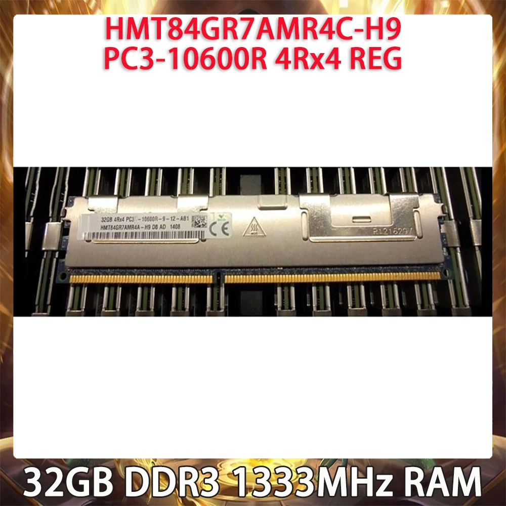 

RAM 32GB DDR3 1333MHz PC3-10600R HMT84GR7AMR4C-H9 4Rx4 REG For SK Hynix Server Memory Works Perfectly Fast Ship High Quality