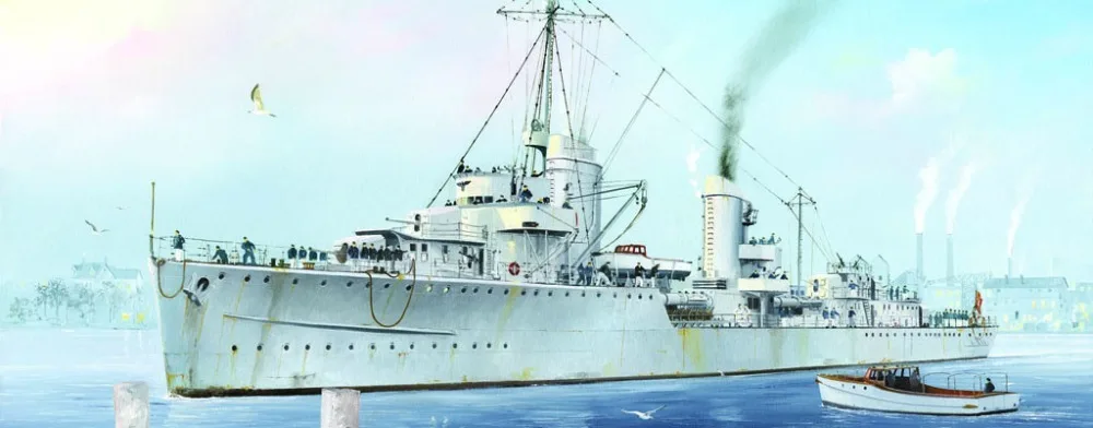 

Немецкий пластиковый набор модель Zerstorser Z-7 05793 Trumpeter 700 1/1942