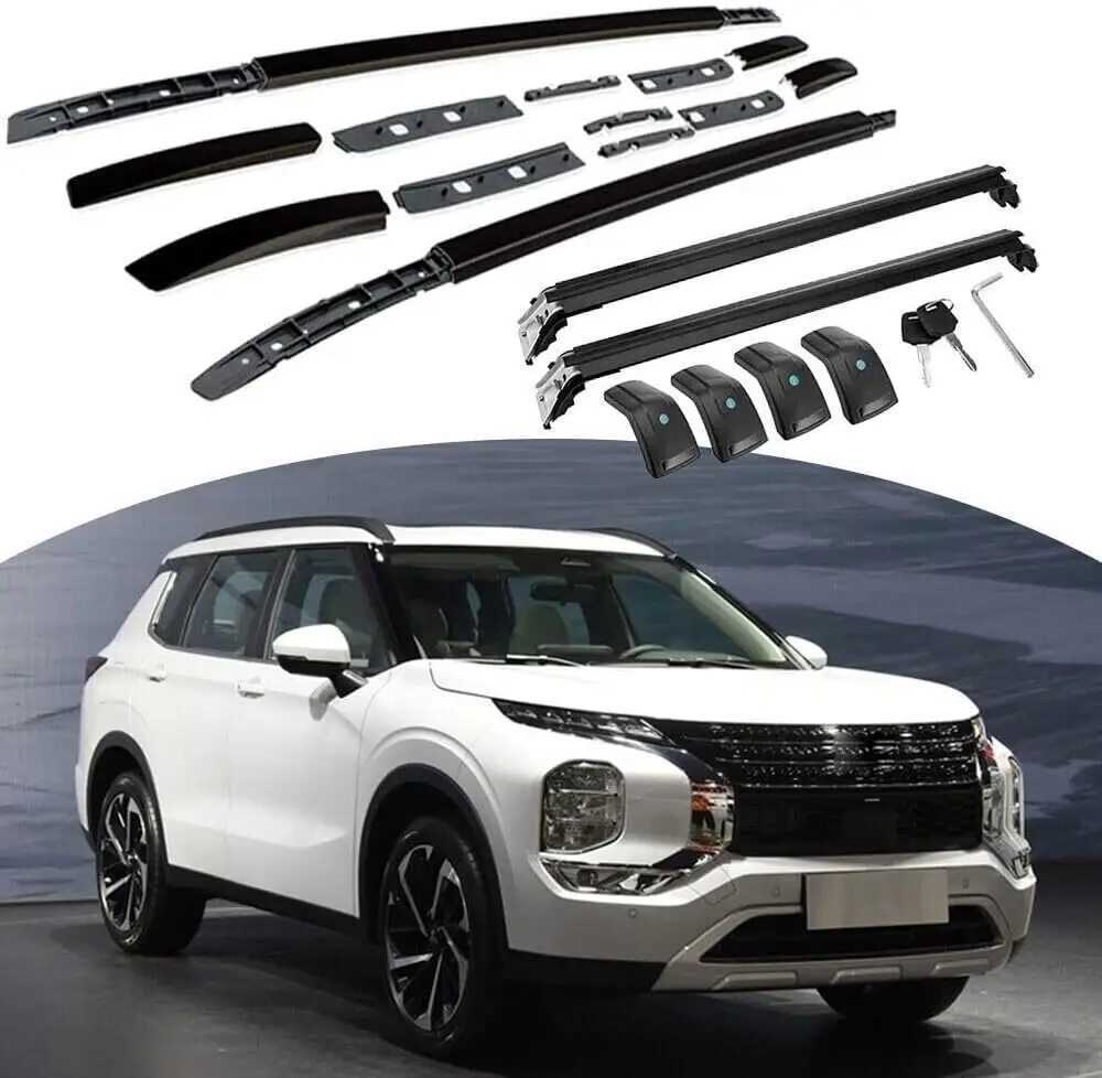 

Aluminum Roof Rack Cross bar fit for Mitsubishi Outlander 2022 2023,The Cargo Carrier Rooftop Luggage crossbars
