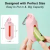 Silicone Dog Poop Bags Holder dog bags dispenser walking stand portable feces collection bag hanging ring silicone storage box 4