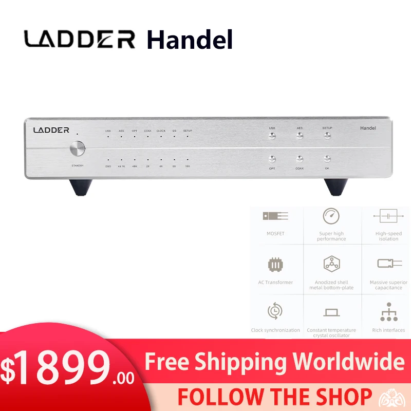 

LADDER Handel External Clock Audio Digital USB Interface Hi-res Audio