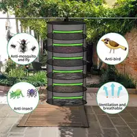 Herb Dryer Hang Rack Large Capacity Mesh Hang Basket Dryer Net Herb Hangers For Drying Zippered Hang Drying Net Herb Mesh Dry 2