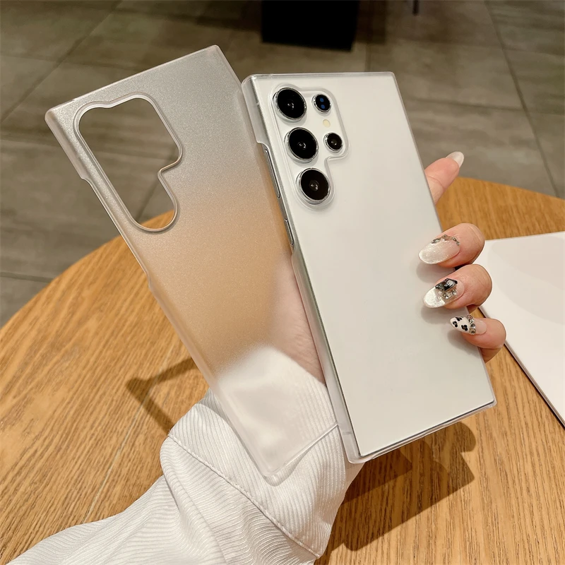 Ultra Thin Matte Frameless Shockproof Case - Slim Translucent Hard PC Cover