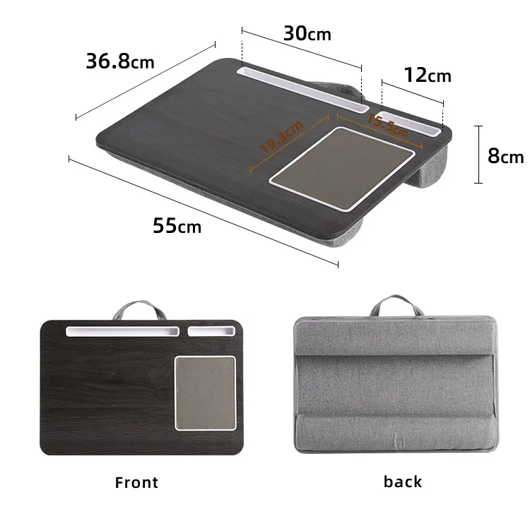 Home Folding Laptop Desk for Bed & Sofa Laptop Bed Tray Table Desk Portable Lap Desk for Study and Reading Bed Top Tray Table