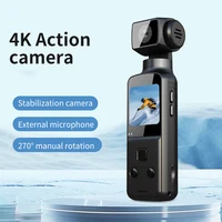 4K Action Digital Camera 1.33" Screen 270 Degrees Rotate Wifi Transmission Record Lightweight Portable K1 Sport Motion cameras 1