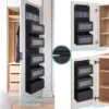 1 PC Non-Woven Fabric, 6-Layer Detachable, Divided Into 2 Hanging Storage Door Devices With Hooks, Anti Swinging Dormitory 3