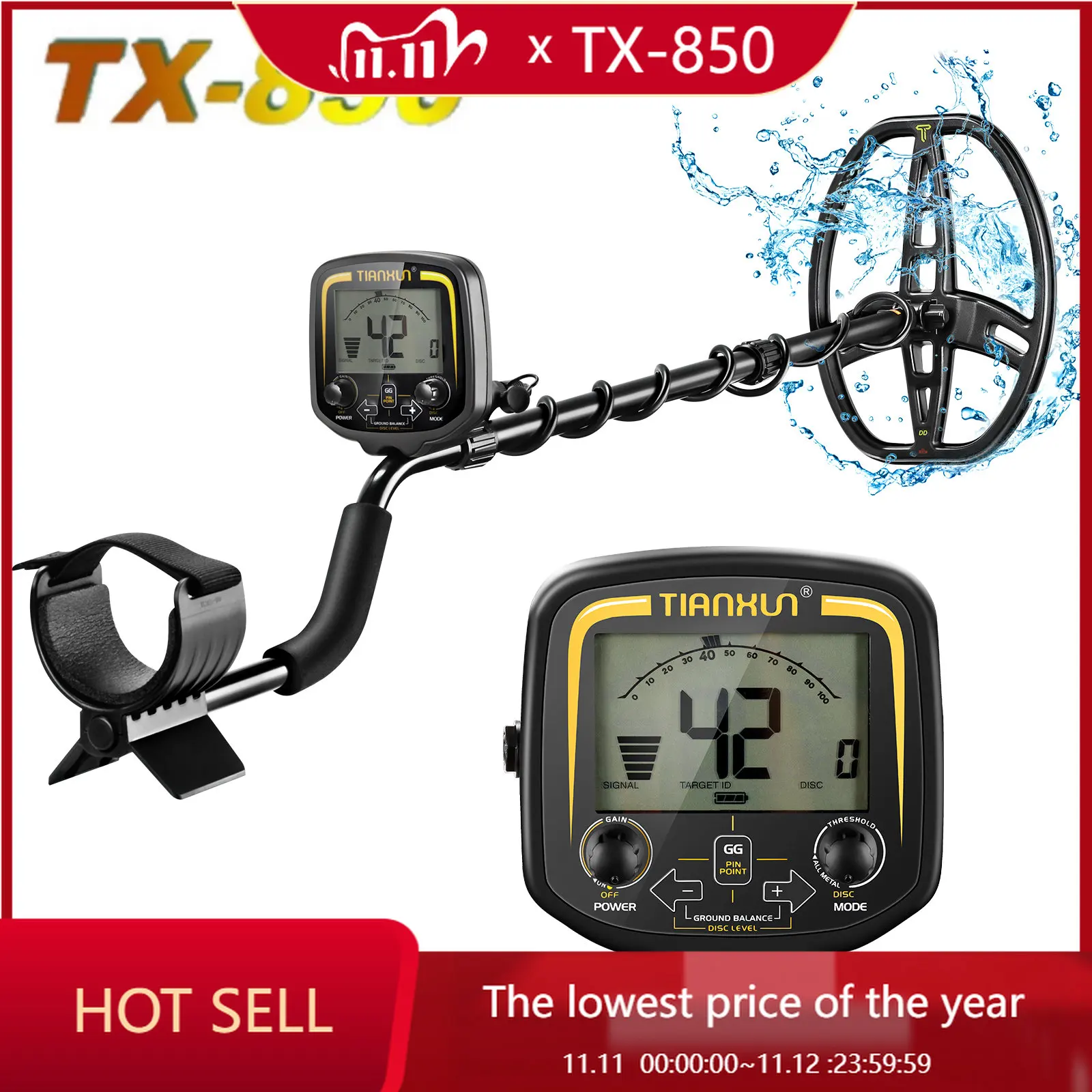 TIANXUN TX 850 wykrywacz metali głębokość podziemna 2.5m wyszukiwarka ...