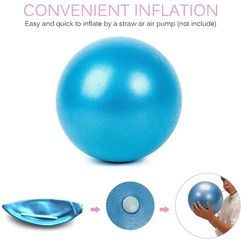 New 25cm Yoga Ball Exercise Gymnastic Fitness Pilates Ball Balance Exercise Gym Fitness Yoga Core Indoor Training