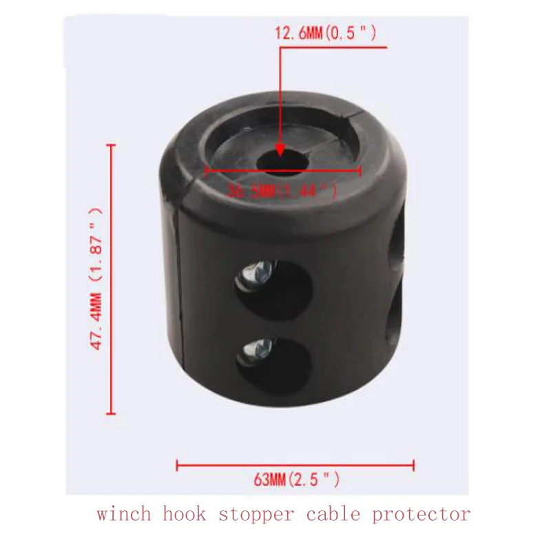 Auto Parts Winch Hook Stopper Cable Protector Rubber Plug For Off-road  Vehicles