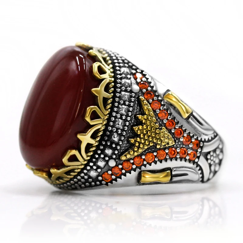 Justin Davis 925シルバー バッジ RED AGATE Justin Davis 925シルバー バッジ RED AGATE Justin Davis 925
