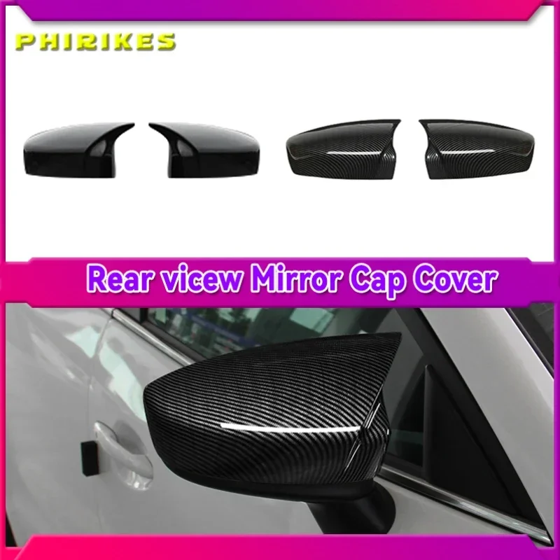 

ABS Carbon fibre For Mazda 3 Axela 2014 2015 2016 2017 2018 Accessories Car rearview mirror cover frame Cover Trim Car Styling