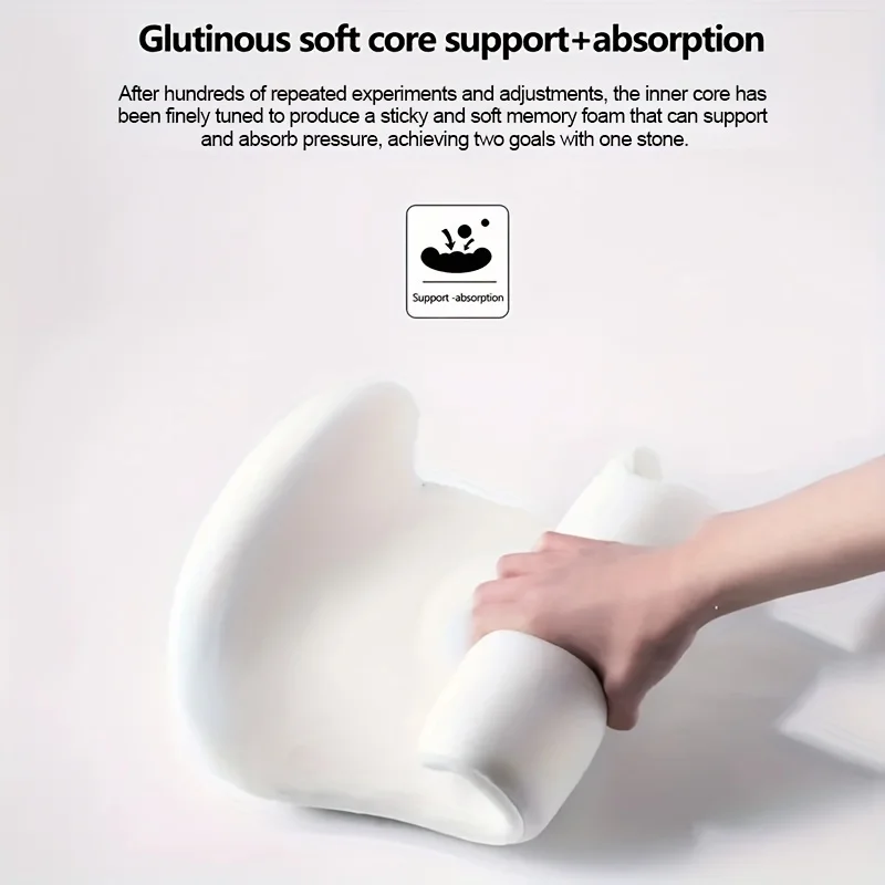 3D-Taillenstütze – ergonomisches Memory-Schaum-Kissen, Lendenpolster für Autositze – universelle Passform für die meisten Fahrzeuge – Detail 6