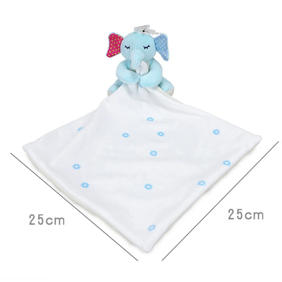 Personalized Baby First Name Comforter Sensory Security Blanket Plush Accessories Newborn Towel  Animal Toy Custom Blanket Gift 4