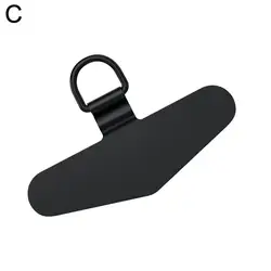 Universal Ultra - Thin Steel Phone Lanyard with Metal Patch Clip and Strap (C)