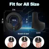 Vibrierender Penisring, Cockring, Sexspielzeug für Männer, Paar, Verzögerung der Ejakulation, Keuschheit, Hoden, Massagegerät, Penisvibratoren für Erwachsene, 18 3