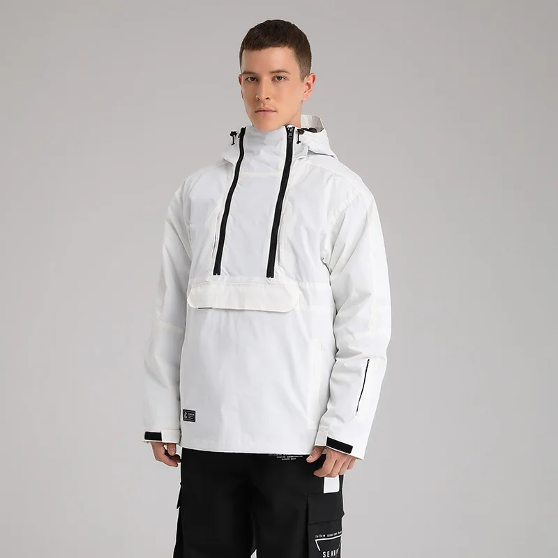Snowboard Suit Snowboard Hoodie Fashion Personality Splicing Snow Suit For Men And Women Windproof Waterproof Ski Jacket