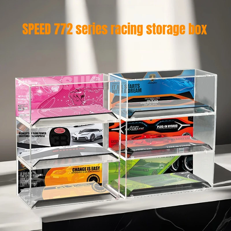Integrated Dust-proof Acrylic Display Box for Lego Speed 2025