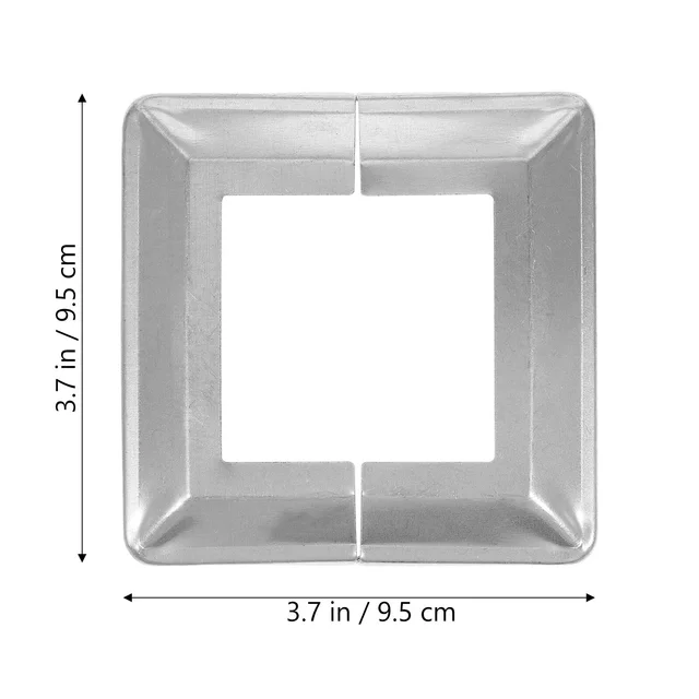 10 Db Kültéri Dekoráció Osztott Kerítés Oszlop Fedezi A Négyzetet 9.5X9.5X2.5 Cm Dekoratív Sapkák Korlátos Vas Vinil Alkatrészek - Image 5