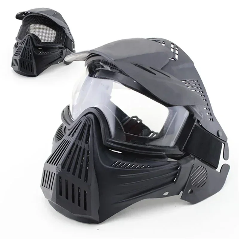 Tactical Hiking Eyewear Full Face Glasses Mask Paintball Safety Protective Outdoor Shooting Equipment Hunting Sports Accesories 4