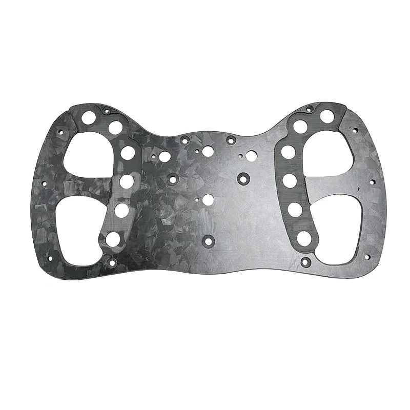 High Strength Pure carbon fiber steering wheel parts CNC Cutting Simracing Carbon Wheel Plate
